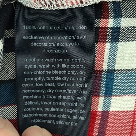 Tommy Hilfiger plaid top size large - Picture 10 of 10